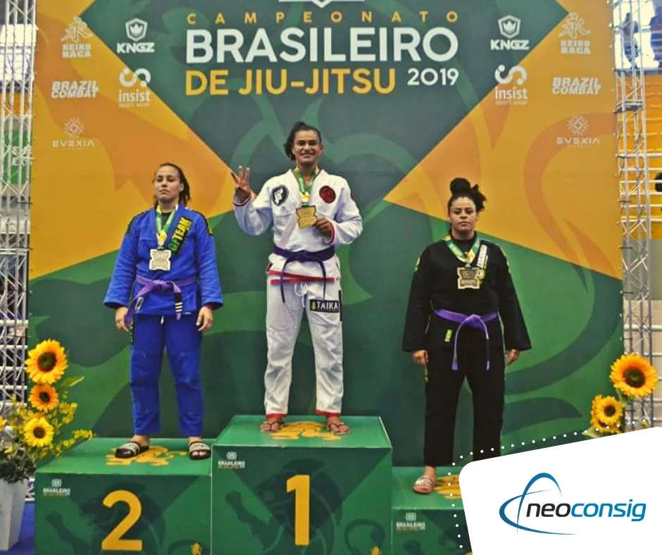 Tricampeã Brasileira de Jiu-Jitsu é patrocinada pela Neoconsig